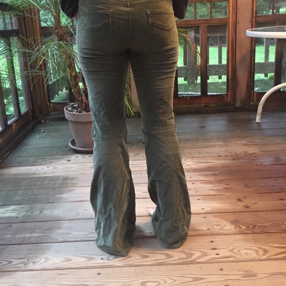 RESERVED Free people green corduroy flares